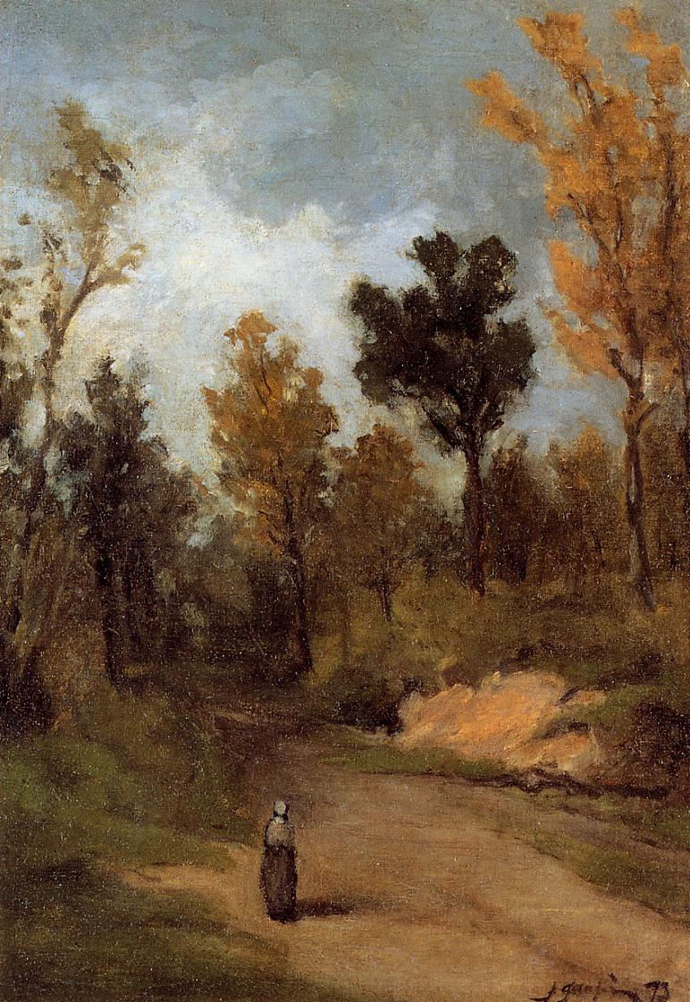 Forest Path - Paul Gauguin Painting